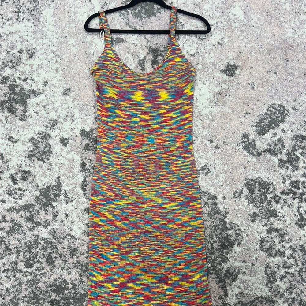 Multicolor Knit Women's Dress